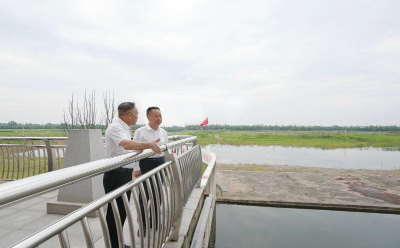 李国英调研洪湖分蓄洪区